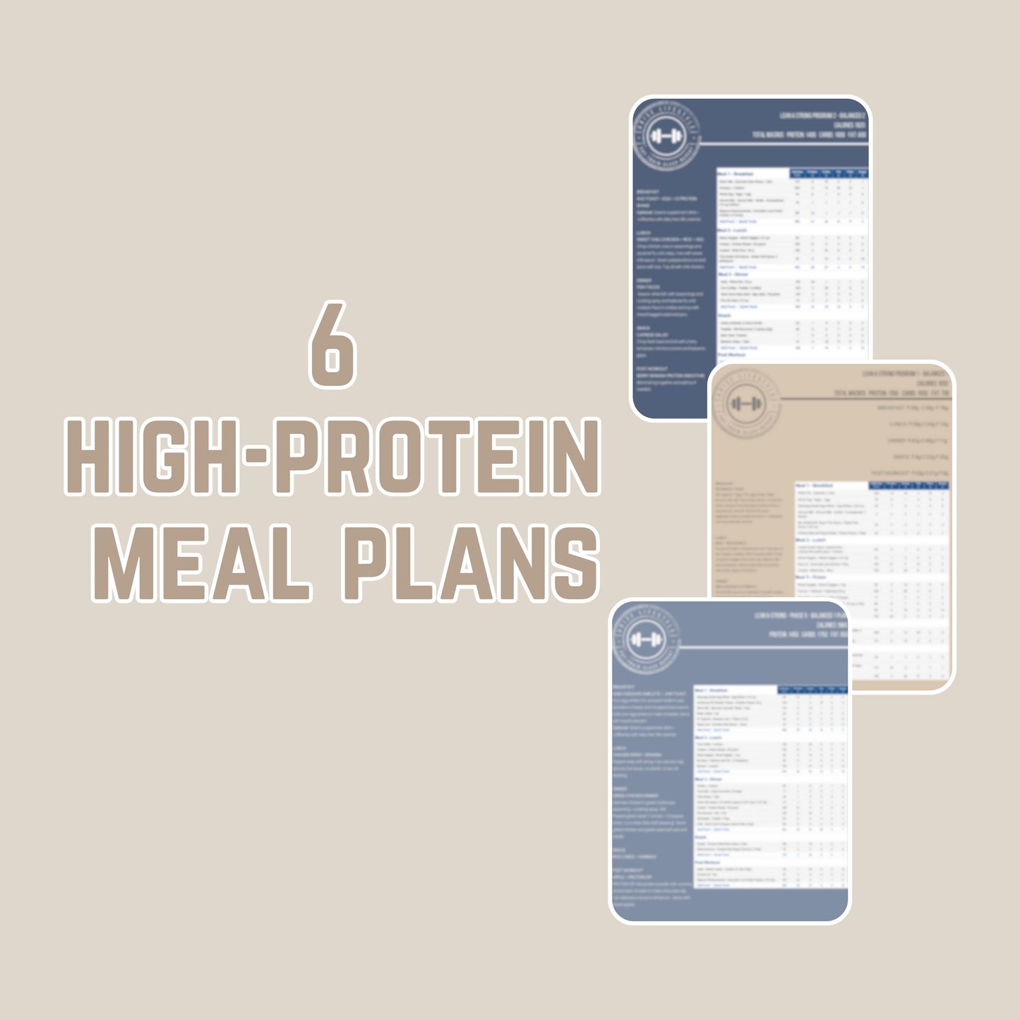 6 High-Protein Meal Plans