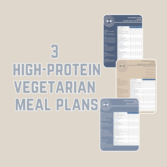 3 High-Protein Vegetarian Meal Plans